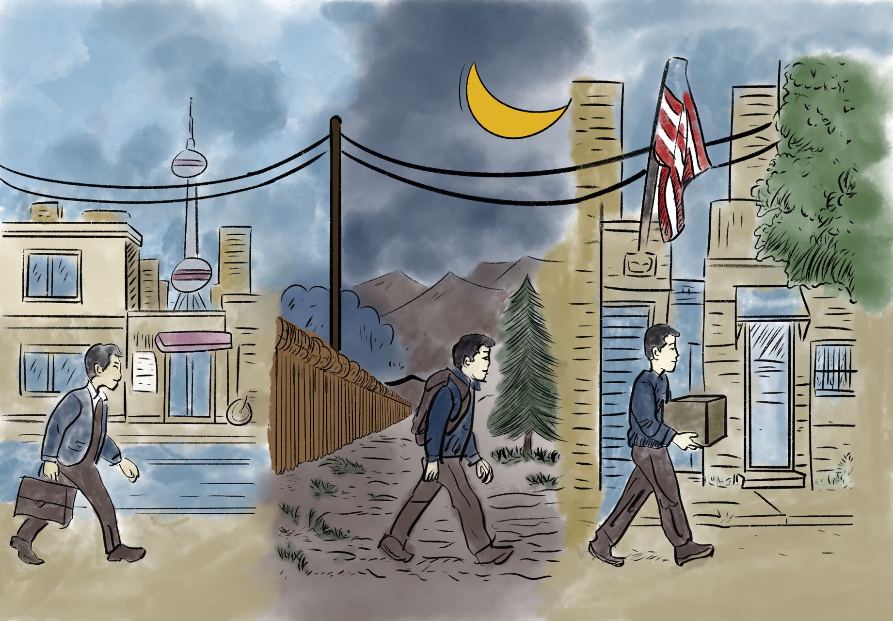 Slipping into America