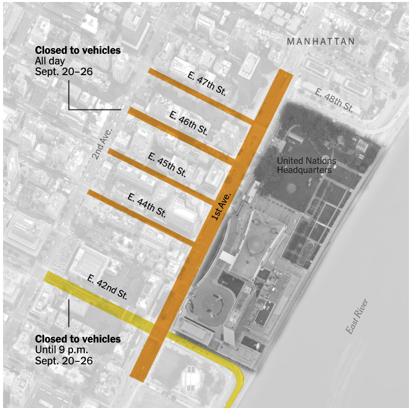 street closure map