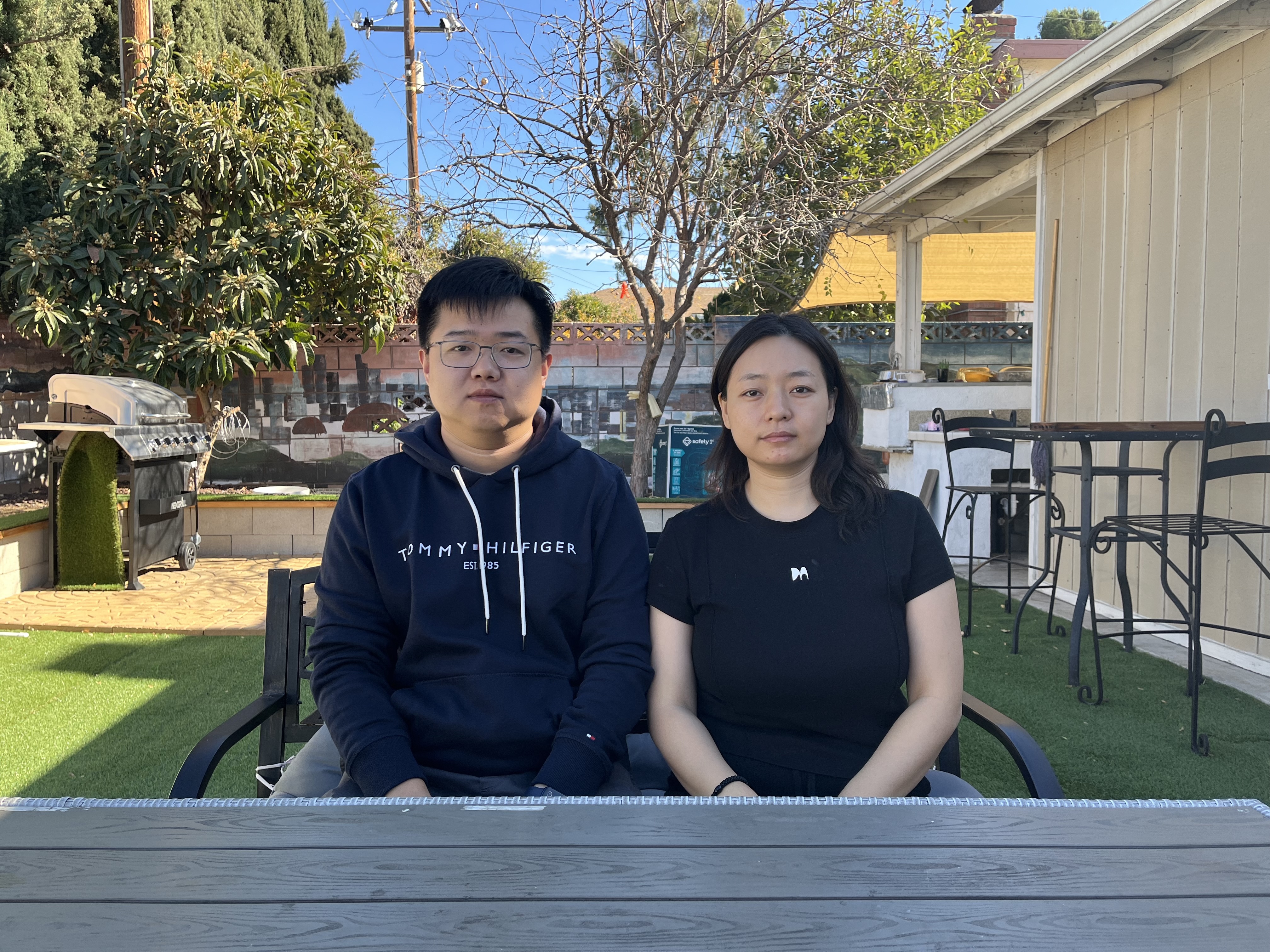 Zhang and his wife